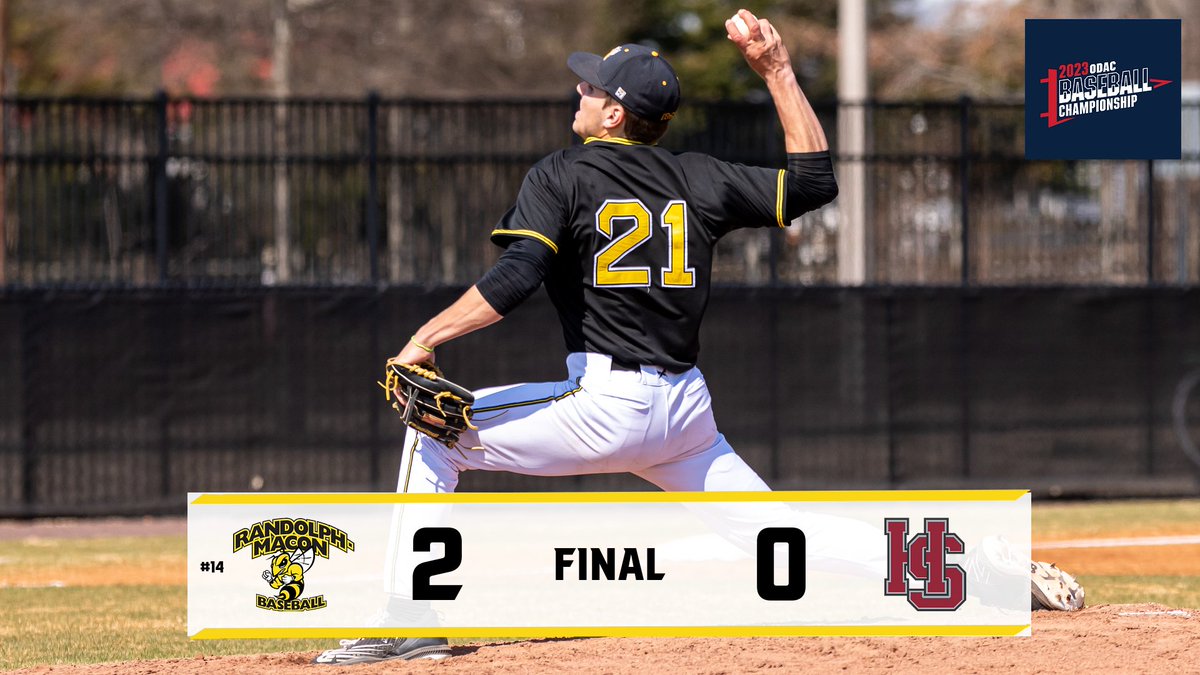 Hayden Snelsire of #14 <a href="/RMCJackets/">R-MC Baseball</a> tosses 4-hit shutout with 13 Ks in <a href="/odacathletics/">ODAC</a> tourney win over <a href="/HSCathletics/">H-SC Athletics</a> . rmc.prestosports.com/sports/bsb/202…