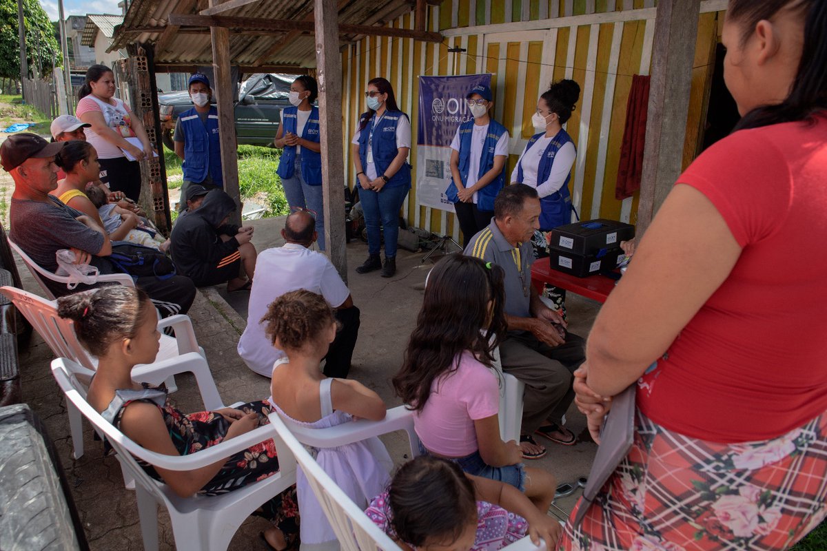 .<a href="/OIMBrasil/">OIM Brasil</a> organiza sesiones informativas sobre salud mental para orientar a los migrantes y refugiados venezolanos y  brasileños #Roraima.