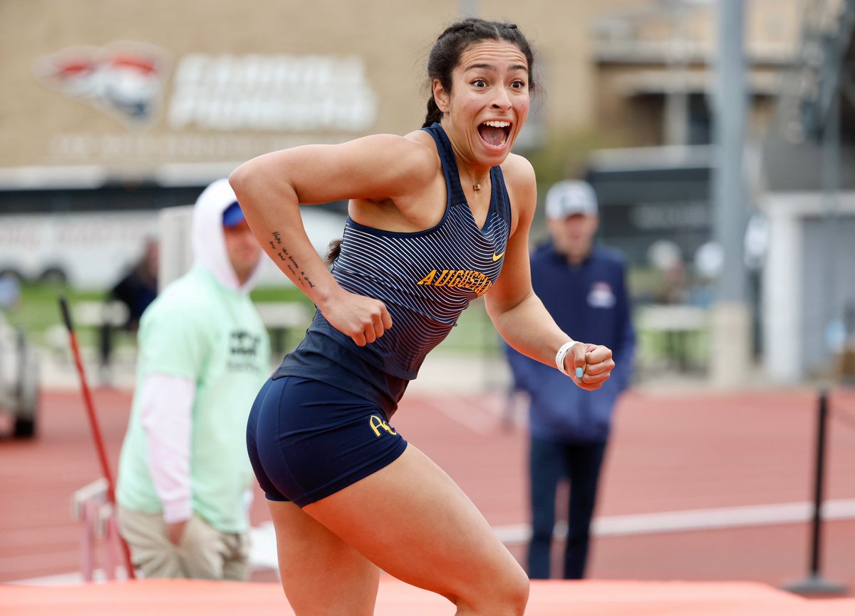 What can’t she do?!

Gabbi Loiz is your conference champion in the high jump! Her 1.68m leap ties her for 7th in the nation.