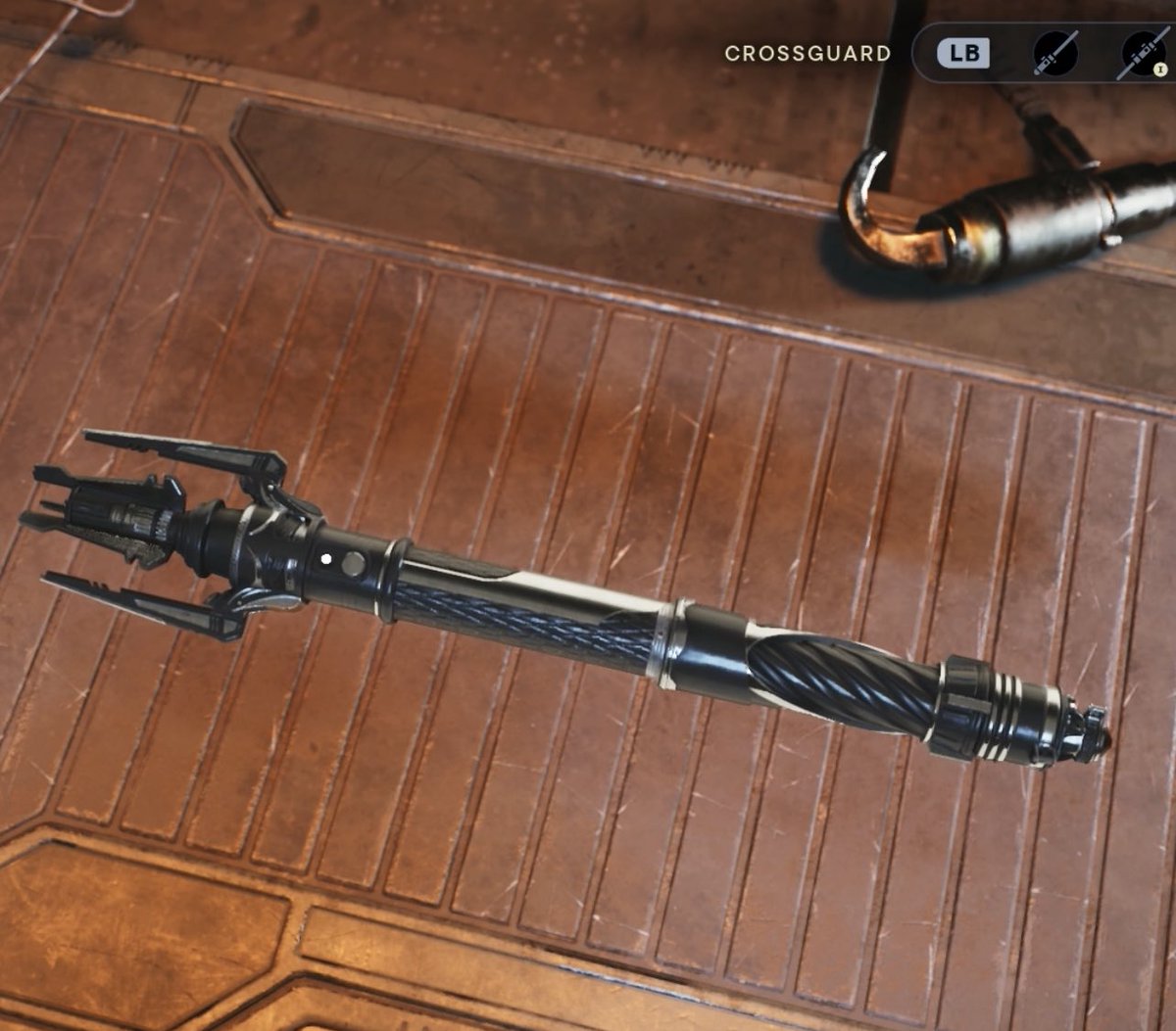 TheTwistedJedi's tweet photo. Show us your lightsaber in #JediSurvivor 🔥 here is one of my favourite builds at the moment 😏 https://t.co/geLvEh9CA5