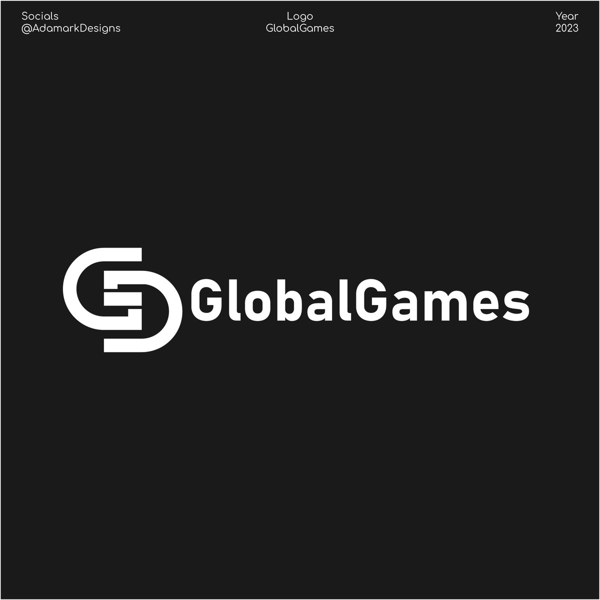 AdamarkDesigns's tweet photo. Logo/ "GlobalGames. https://t.co/xgzSs52cqa