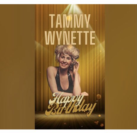 Happy Heavenly Birthday to one of my shero Judd s sheroes, Tammy Wynette! Rest In Peace   