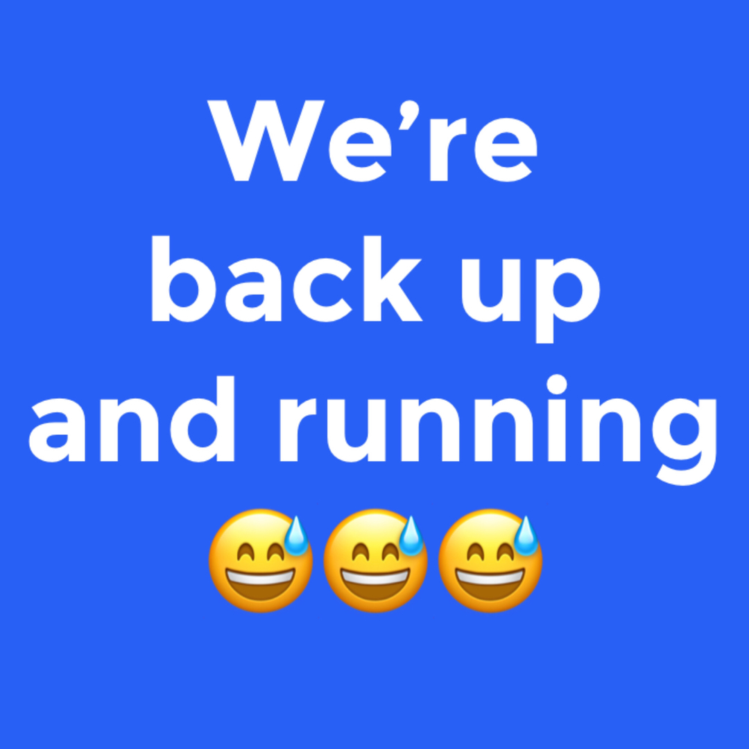 Well that was a bit hairy for a minute!

So pleased to say that our website is back up and running. Really pleased we have a team of developers that can help with issues so quickly. 

Thank you for your patience - the traumas of having a small  business take many forms 🥲

You