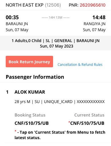 alokfrombihar's tweet photo. Which type of service offering by @RailMinIndia 
I have booled my ticket by 1 month before, booking confirmed and seat alloted in S10. But there is no S10 coach present in the train. What can we do for travel, Please help.
@GM_ECRly @DrmDnr @drmdhnecr @drmmgs @spjdivn @drmsee1 https://t.co/elQNo5Rl5V