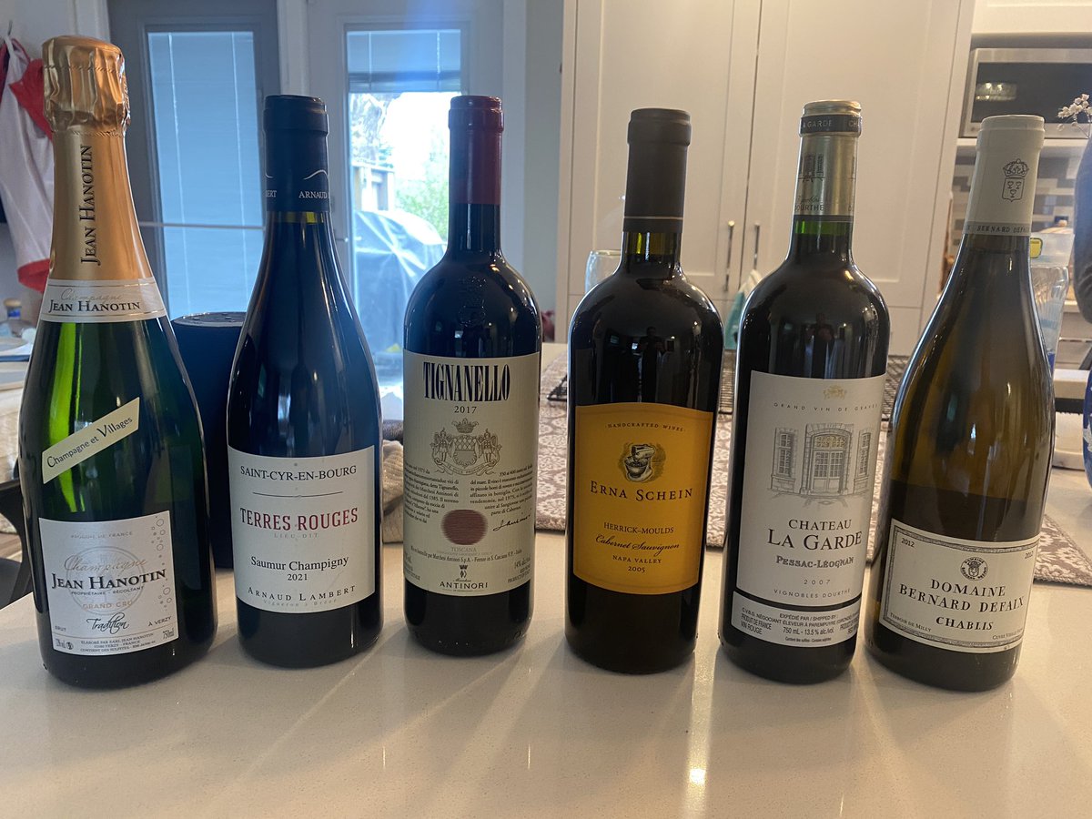 B Day wine lineup. Any thoughts? The Tig is young but hopefully it will open up with a good decant.
<a href="/joukesp/">The WineSmacker</a> <a href="/jwalkermobile/">James Walker</a>