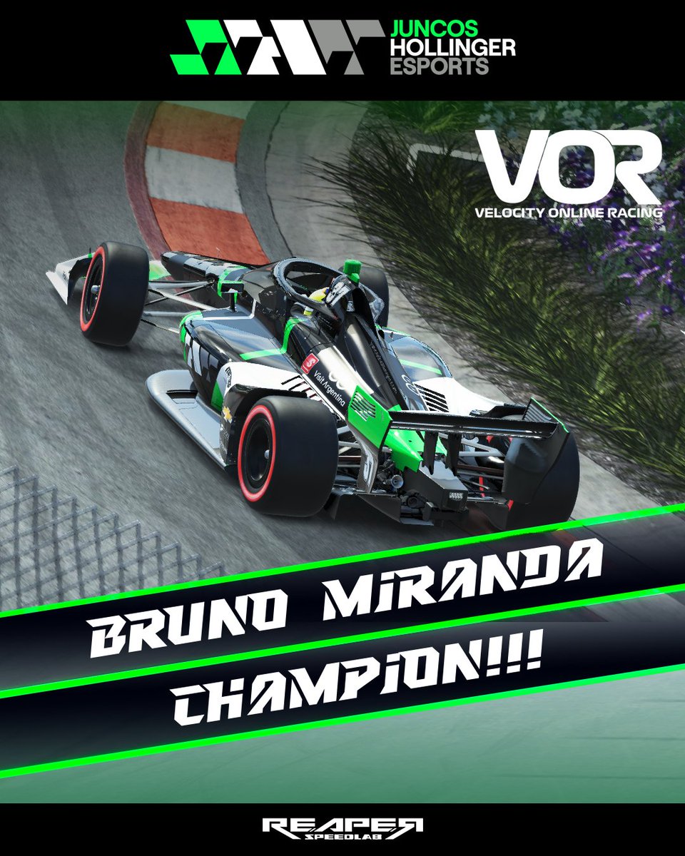 juncosesports's tweet photo. 🇧🇷 @brunomirandara1 CHAMPION!!!
@VelocityOR Season 8 - 2023
5 - Victories🏆!
7 - Top 5s!
Congrats Bruno!!!
Keep pushing. 💚
#GoJuncos #GoJHR #GoGreen https://t.co/XkhyZWnIxs