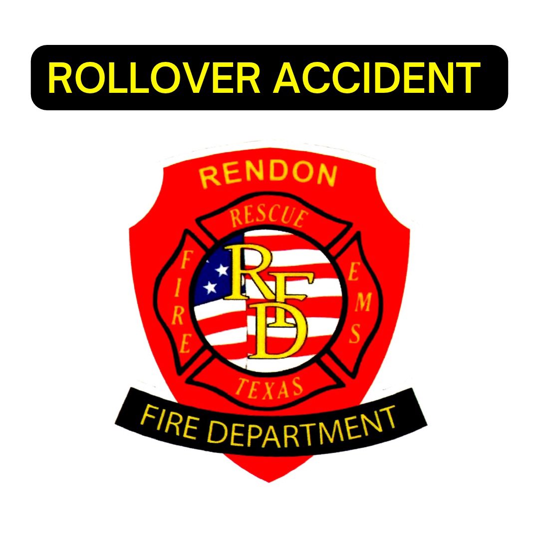 #RendonFire and <a href="/tarrantcountyso/">Tarrant County SO</a> working rollover accident w/ reported entrapment in the 7400 block of Remington Road. <a href="/MansfieldFireTX/">Mansfield Fire Dept.</a> units are working this incident due to Rendon and mutual aid units still on scene of a structure fire. Battalion 1 has launched CareFlite