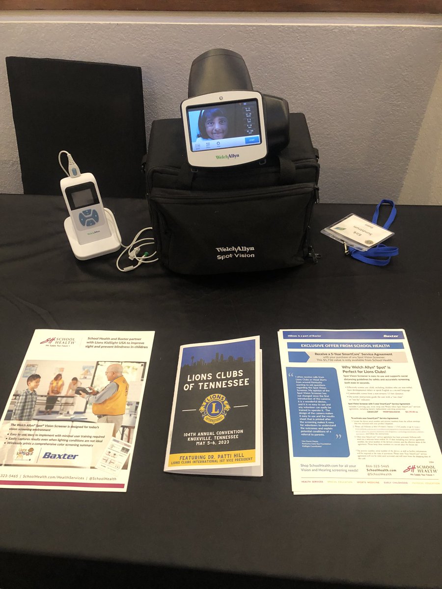 KirkSundstrom's tweet photo. Spending the weekend down in sunny Knoxville with all the great Tennessee Lions at their 104th Annual Convention #SpotVisionScreener #SchoolHealth https://t.co/GOUPqyaDvL