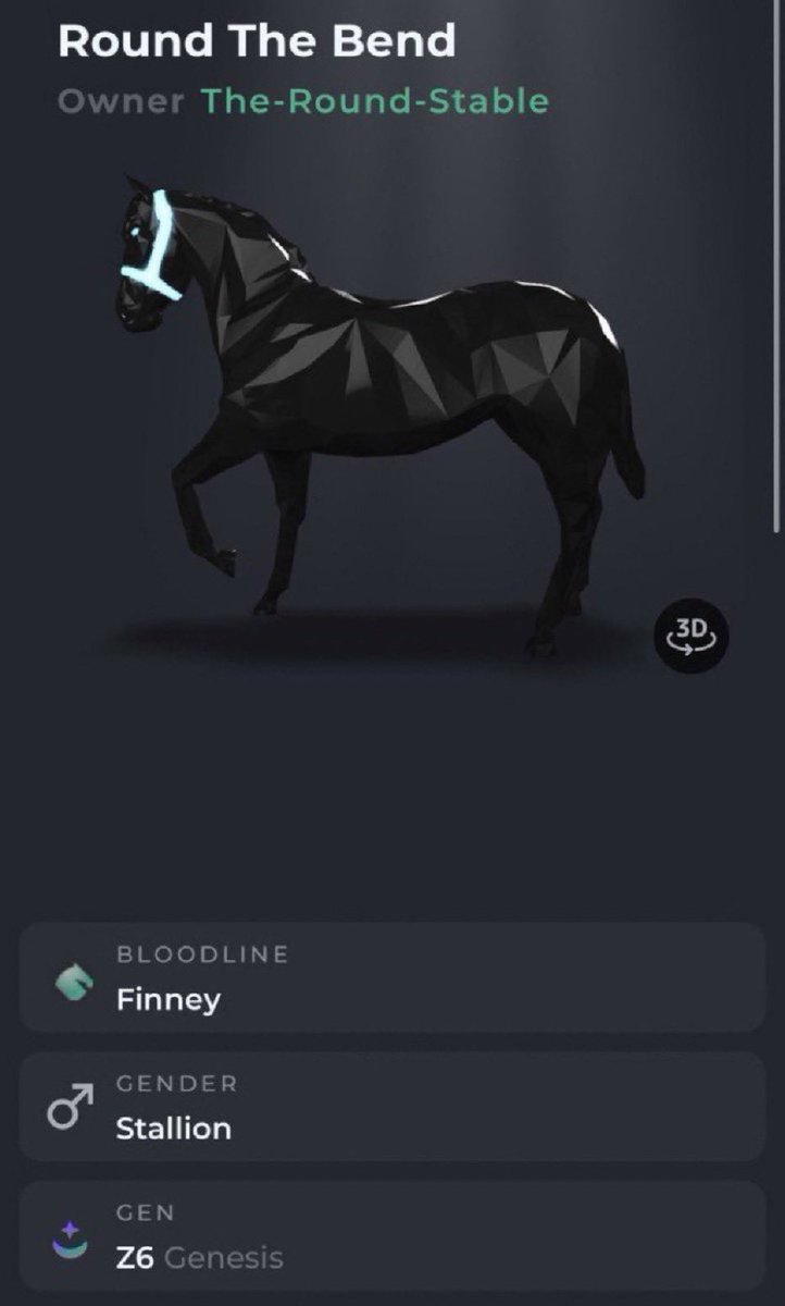 Round_Stable's tweet photo. 🚨🚨🚨STUD ALERT🚨🚨🚨

Round The Bend 
Z6 Finney Genesis
Never Been Raced

Check out his Offspring 💪
Lets make some Pony Babies 🐎 https://t.co/JJPB9lxs4F