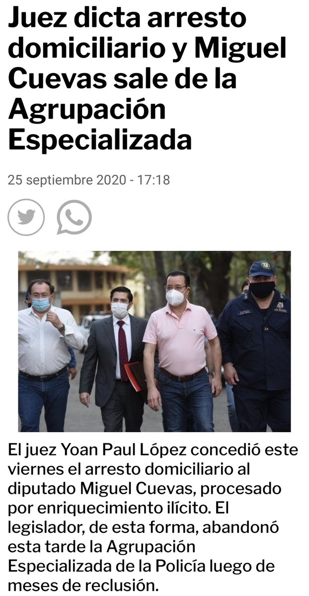 fredybenitez77's tweet photo. @GuachireM El mismo Juez Yoan Paul Lopez le concedió “Arresto domiciliario al Diputado Miguel Cuevas procesado por Enriquecimiento Ilícito. https://t.co/EgUJM0QHK6