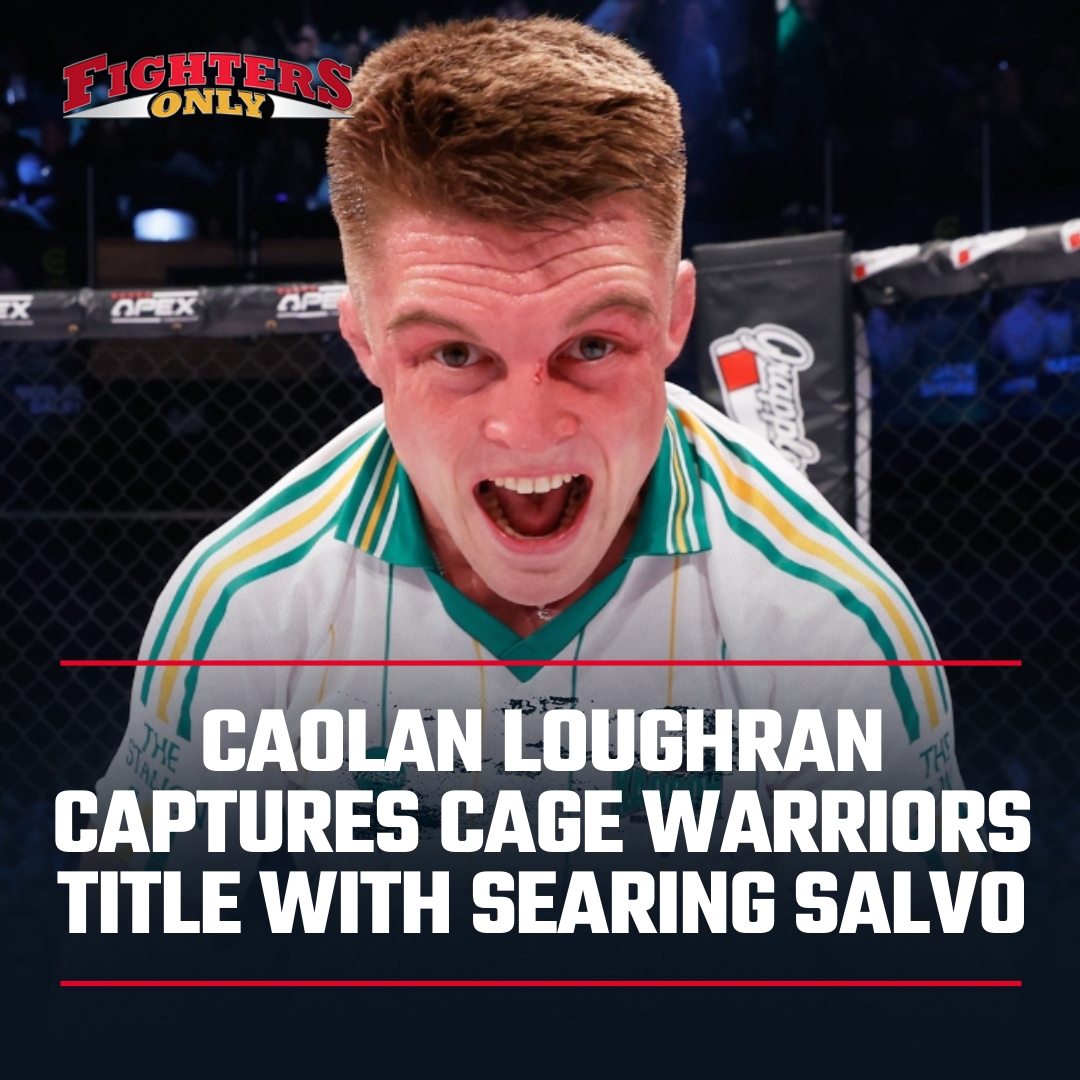 Ireland's Caolan Loughran captured the vacant <a href="/CageWarriors/">Cage Warriors</a> bantamweight title in fine style with a second-round finish in Rome, Italy. #CW154 

fightersonlymag.com/latest-news/ca…