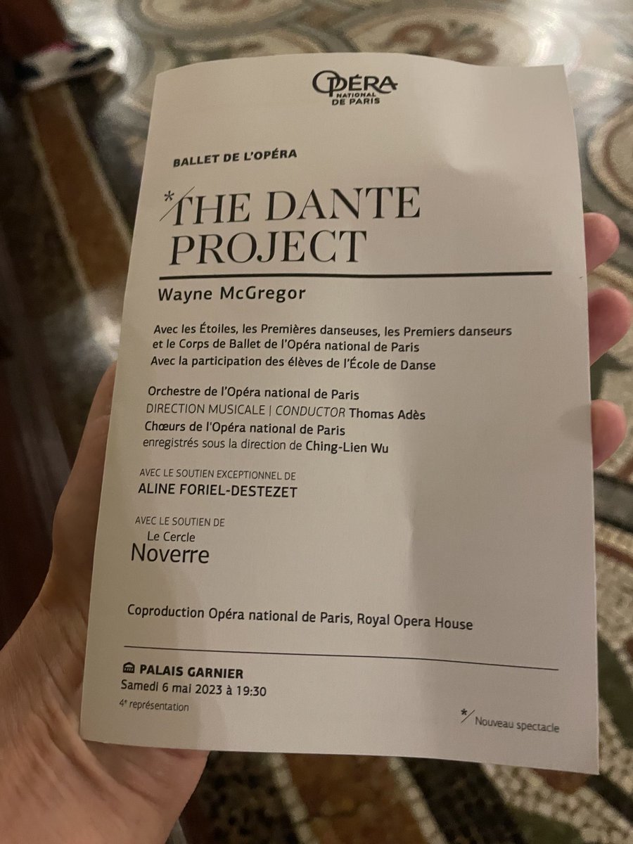 AsBrandalise's tweet photo. The #DanteProject @operadeparis avec un @BalletOParis impressionnant !👏🏻👏🏻🎶 et direction @Thomasades @WayneMcGregor @GermainLouvet #BorisDiop https://t.co/0YaUNiNRO9