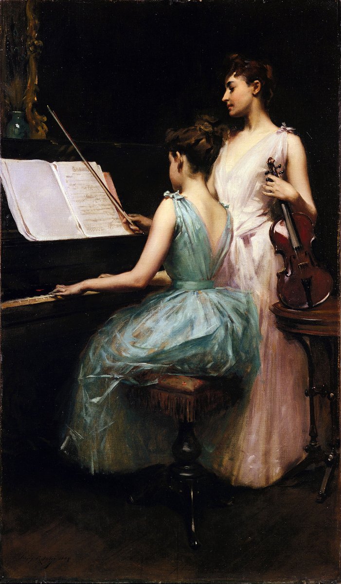 "The Sonata" by Irvey Ramsay Wiles (1889).
