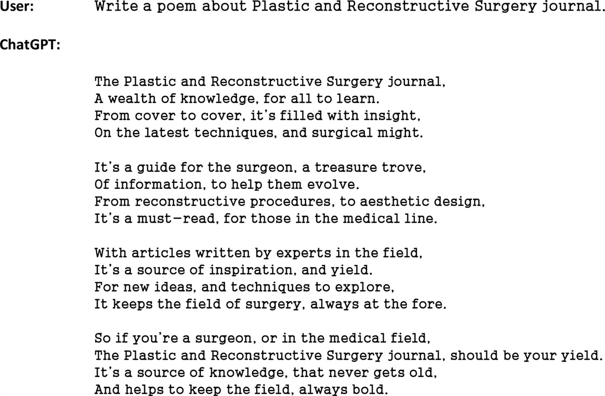 Trending in PRS: OpenAI’s ChatGPT and Its Role in Plastic Surgery Research #plasticsurgery #PRSJournal dlvr.it/SndtDR