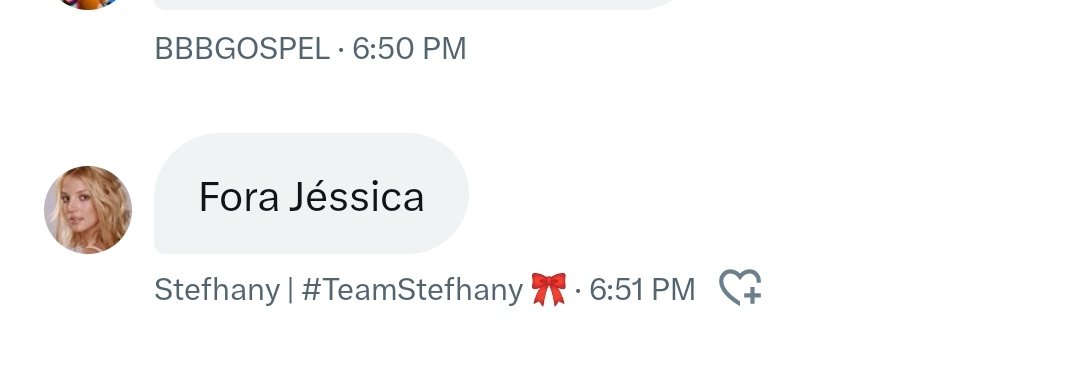 MorganaLeFayOfc's tweet photo. Stefhany que se dizia amiga da Jéssica, acaba de puxar um #ForaJessica! 🤔🤭 https://t.co/YxNDuKUwg0