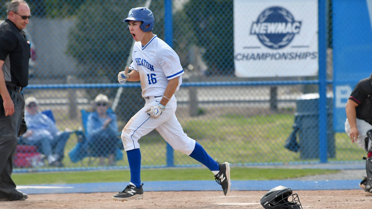 wheatonlyons's tweet photo. No. 8/11 Baseball Walks Off with 6-5 Win in 12th Inning over MIT in NEWMAC Tournament https://t.co/7sdED1B0oV #LetsGoWheat @HillerAthletics @HendrickenHawks @gobluechs @GoBlueClippers @BChighathletics @WachusettAD @ExeterBlueHawks @BerkshireSchool @tauntonhstigers @bhsmarauders https://t.co/81fSKnvXF1