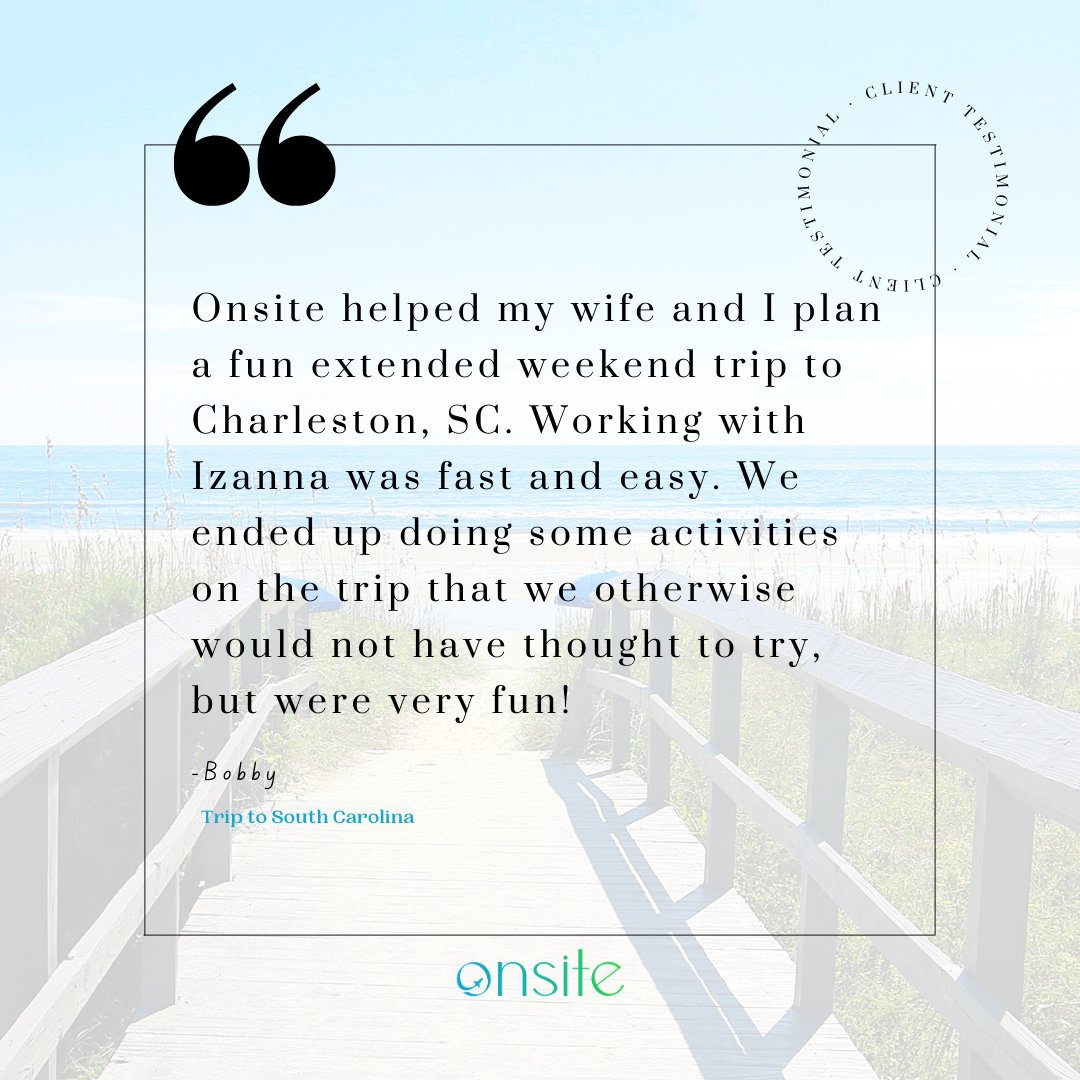OnsiteTravelApp's tweet photo. Nothing makes us happier than a satisfied client! 😍 Thank you to Bobby for sharing their experience with us. We are so grateful to have been a part of their journey and we look forward to continuing to provide exceptional service to all of our clients. Stay tuned for more succes https://t.co/dPCkpDzBBe