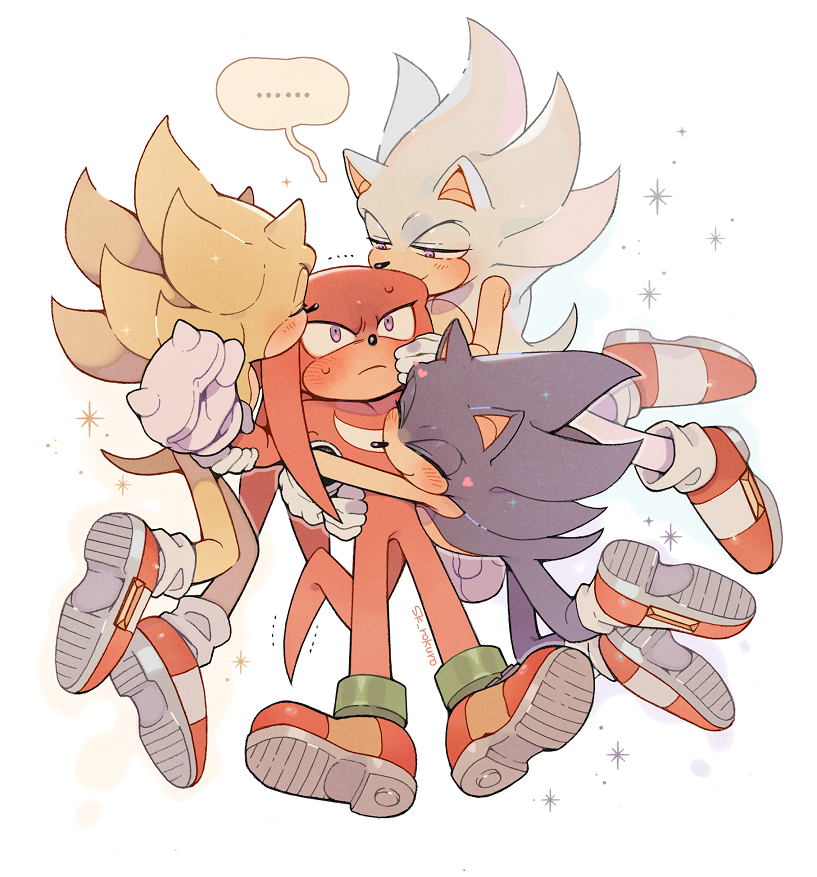 ろくろ/rokuro💙❤️✨ na platformě X: „super/hyper/dark sonic & knuckles #sonknux   / X