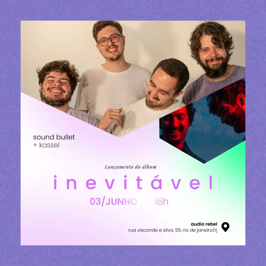 Inevitável ao vivo no Rio!

No dia 3/6, a gente toca na <a href="/audiorebelrio/">Audio Rebel</a> com os amigos da <a href="/kasselsounds/">KASSEL</a> pra comemorar o lançamento do Inevitável.