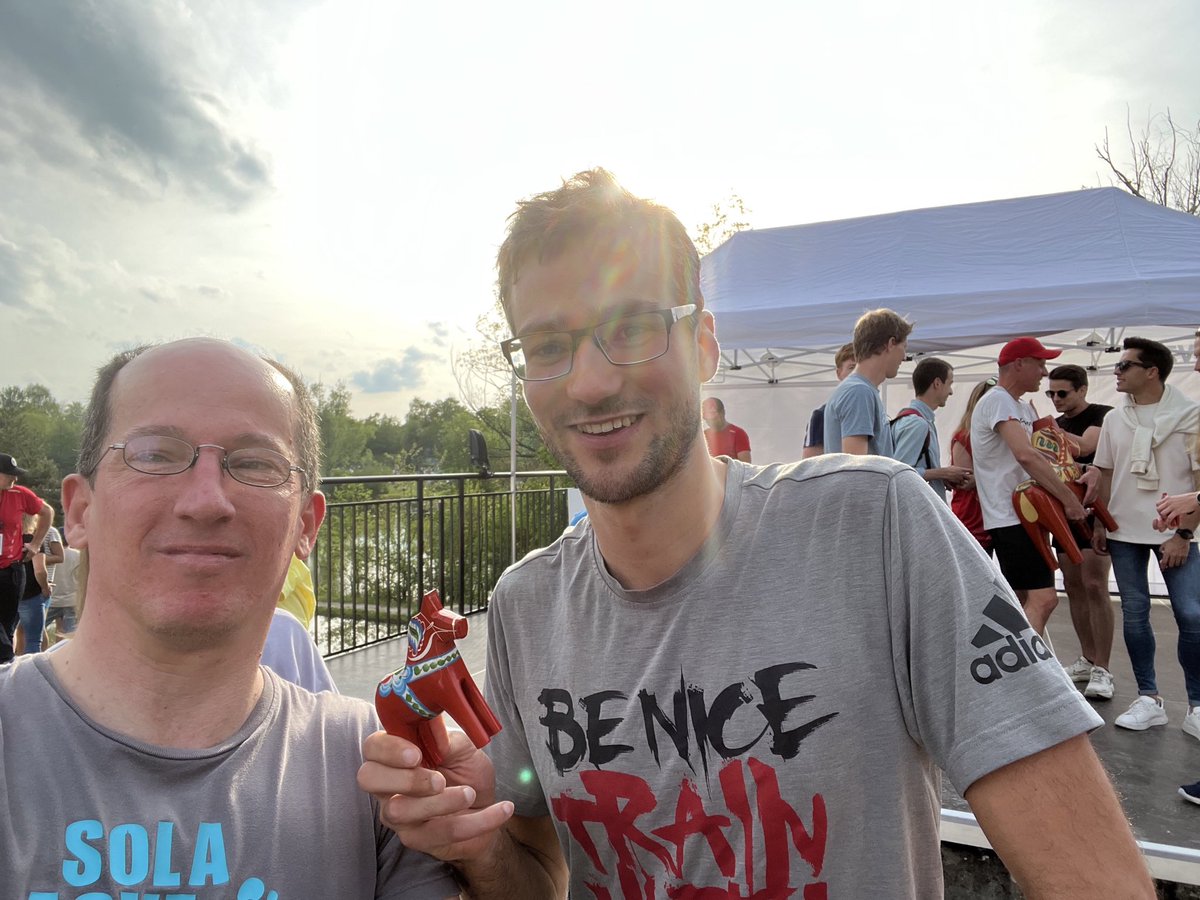 AndreasAtETH's tweet image. Congrats also to @qudev’s triathlon icon @BesseJC for winning the #ASVZ #SOLA race with team @TVOerlikon 1 out of 1025 teams.
They did 3:38 mins/km for 114 km.
Our @qudev team did 4:51 mins/km. We came in 2 h 18 mins after them and still made rank 78.
Exciting day for @qudev .