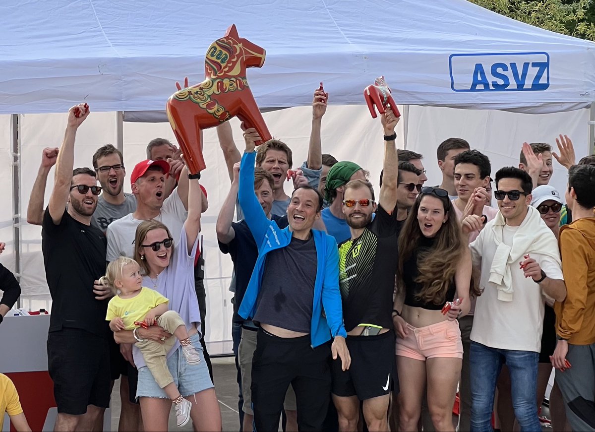 AndreasAtETH's tweet image. Congrats also to @qudev’s triathlon icon @BesseJC for winning the #ASVZ #SOLA race with team @TVOerlikon 1 out of 1025 teams.
They did 3:38 mins/km for 114 km.
Our @qudev team did 4:51 mins/km. We came in 2 h 18 mins after them and still made rank 78.
Exciting day for @qudev .