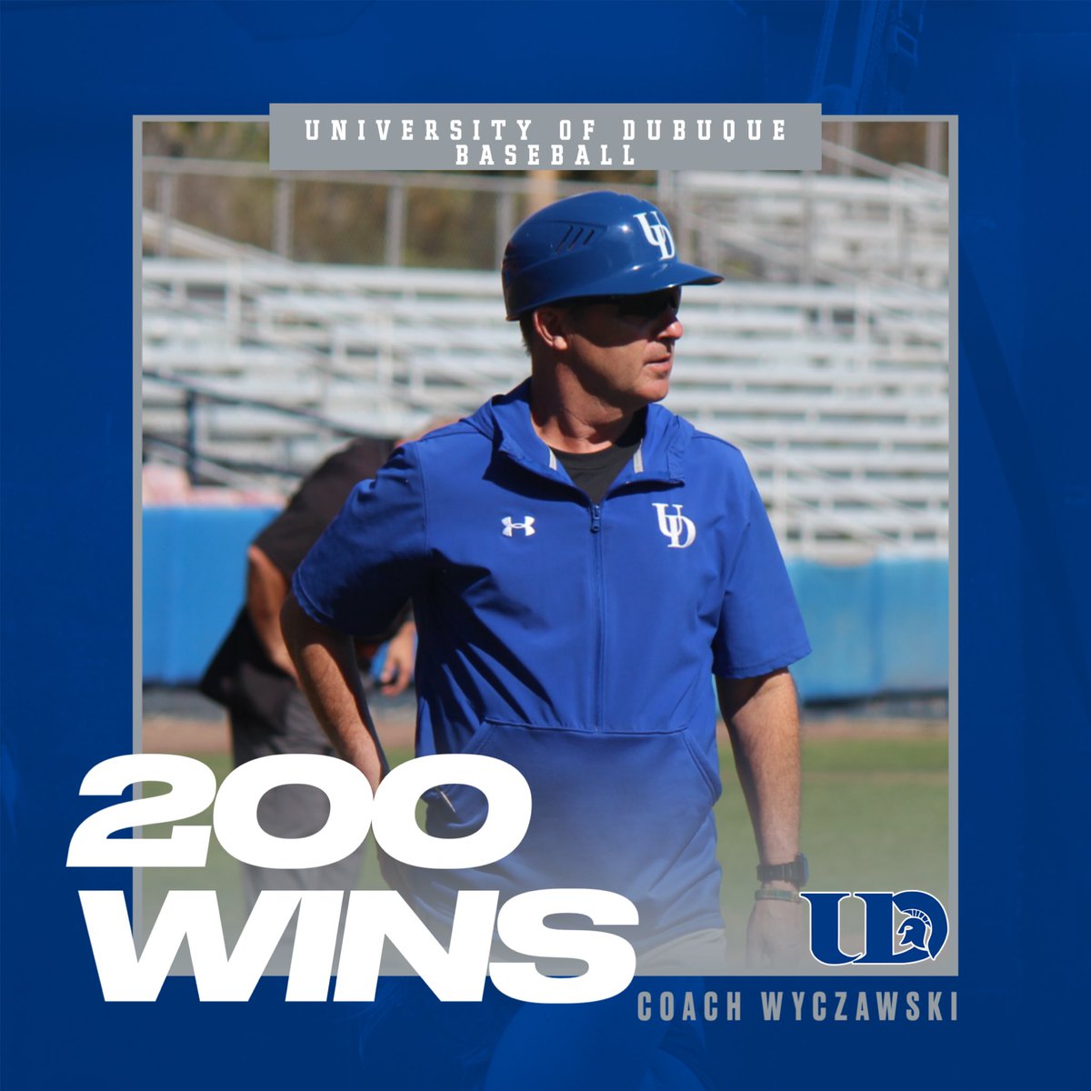 𝗦𝗣𝗔𝗥𝗧𝗔𝗡𝗦 𝗪𝗜𝗡! Congratulations to Coach Wyczawski on picking up his 200th win as head coach of the Spartans after beating Simpson 13-1.  The Spartans return to action Thursday in the ARC tournament. 

#UDBaseball | #SpartanNation