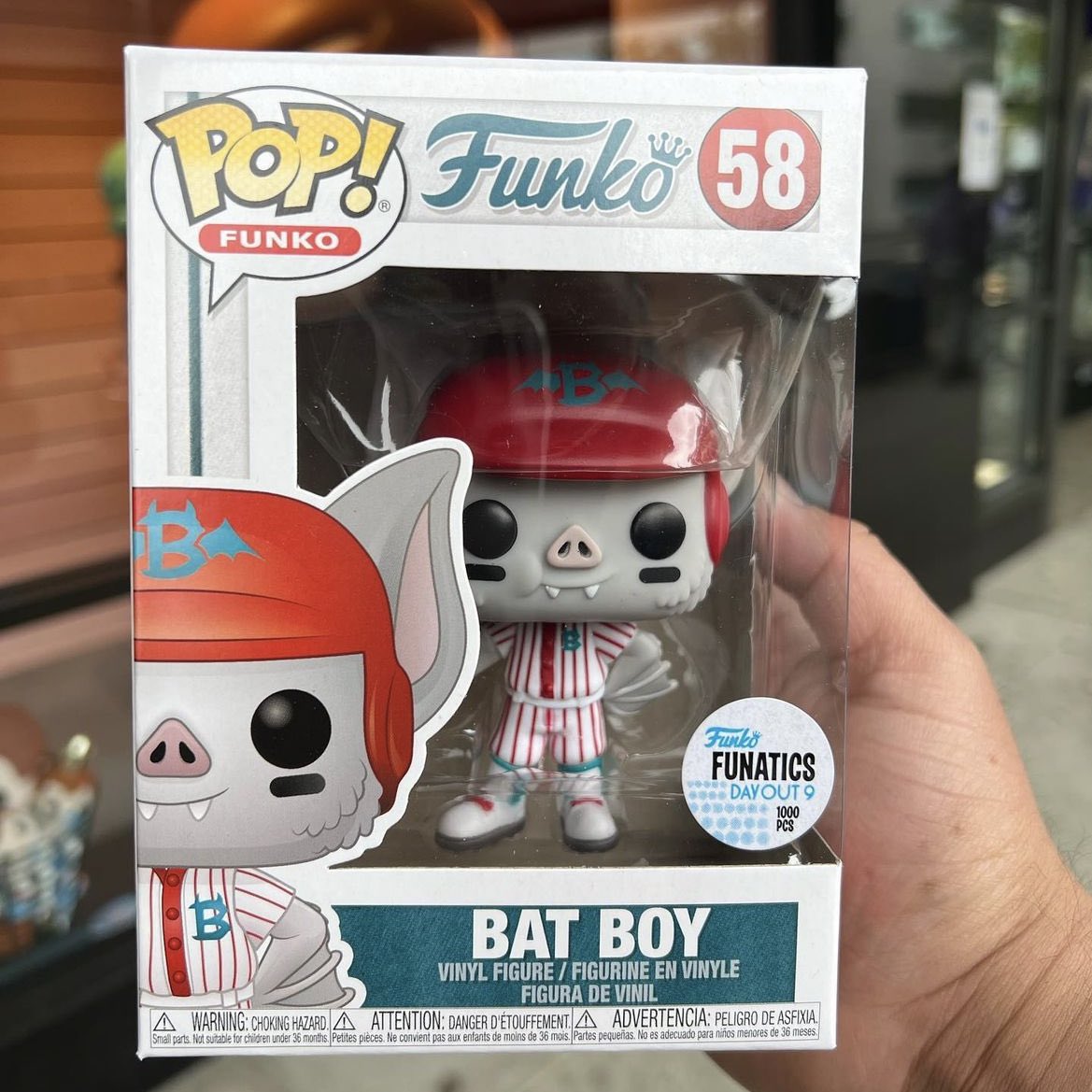 FunkoPOPsNews's tweet image. In person with the Funatics Days Out exclusive Bat Boy Funko POP! Limited to just 1000 pieces ~ thanks @xjonbovax via @funko_hq_fanatics ~ #FDO #FunDaysOut #FunaticsDayPut #FPN #FunkoPOPNews #Funko #POP #POPVinyl #FunkoPOP #FunkoSoda