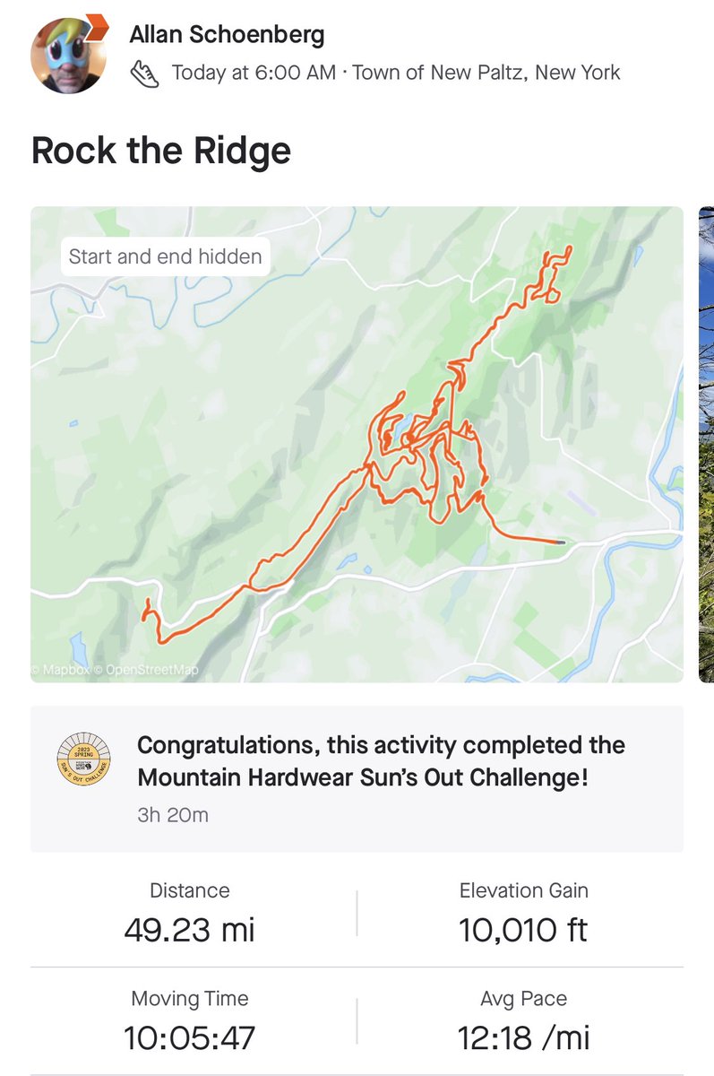 Decided to go run a little race around Mohonk Preserve