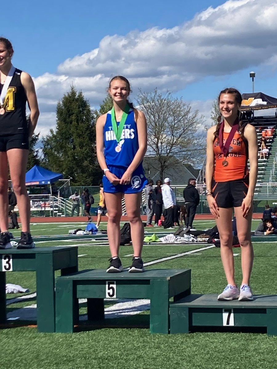 Mason Kraeer took home the silver at the Pine Richland Invitational. Other place  winners included Kaylee Foringer and Rayne Elling both finishing 5th. They competed in a field of 60 teams! #itsagreatdaytobeahiller #trackandfield <a href="/Trinity_Hillers/">Trinity Athletics</a> <a href="/TRINITY_MLUCAS/">Dr. Michael Lucas</a>