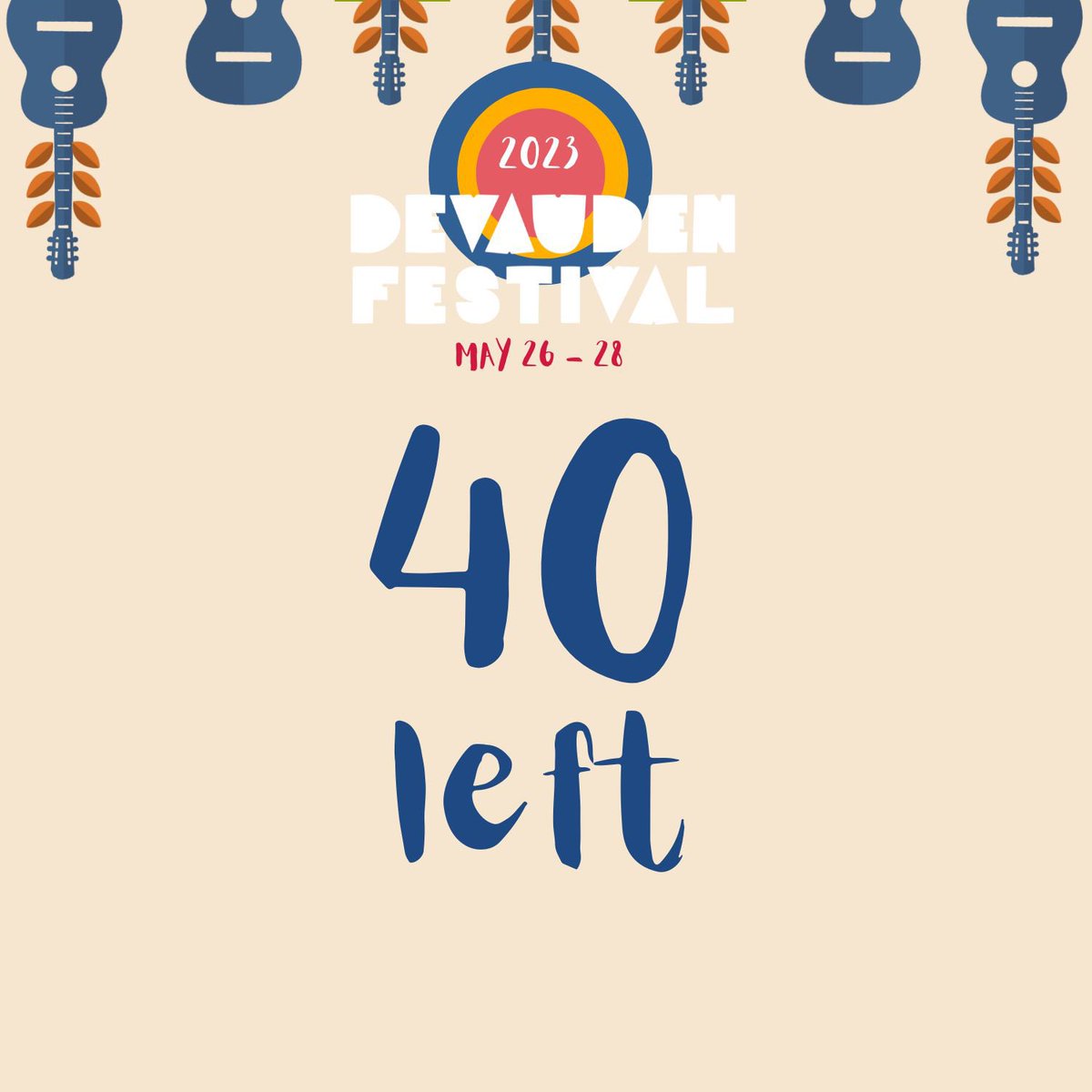 Tier 3 tickets have nearly all gone!! Snap em up whilst they’re cheap 🐥🐥

devaudenfestival.com/tickets
