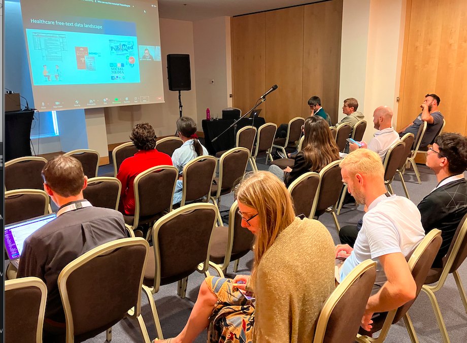 AaronHan2013's tweet image. Successful Keynote: MWEs in Clinical NLP and Healthcare Text Analysis | Asma Ben Abacha and Goran Nenadic #MWE2023 #EACL2023 #multiword