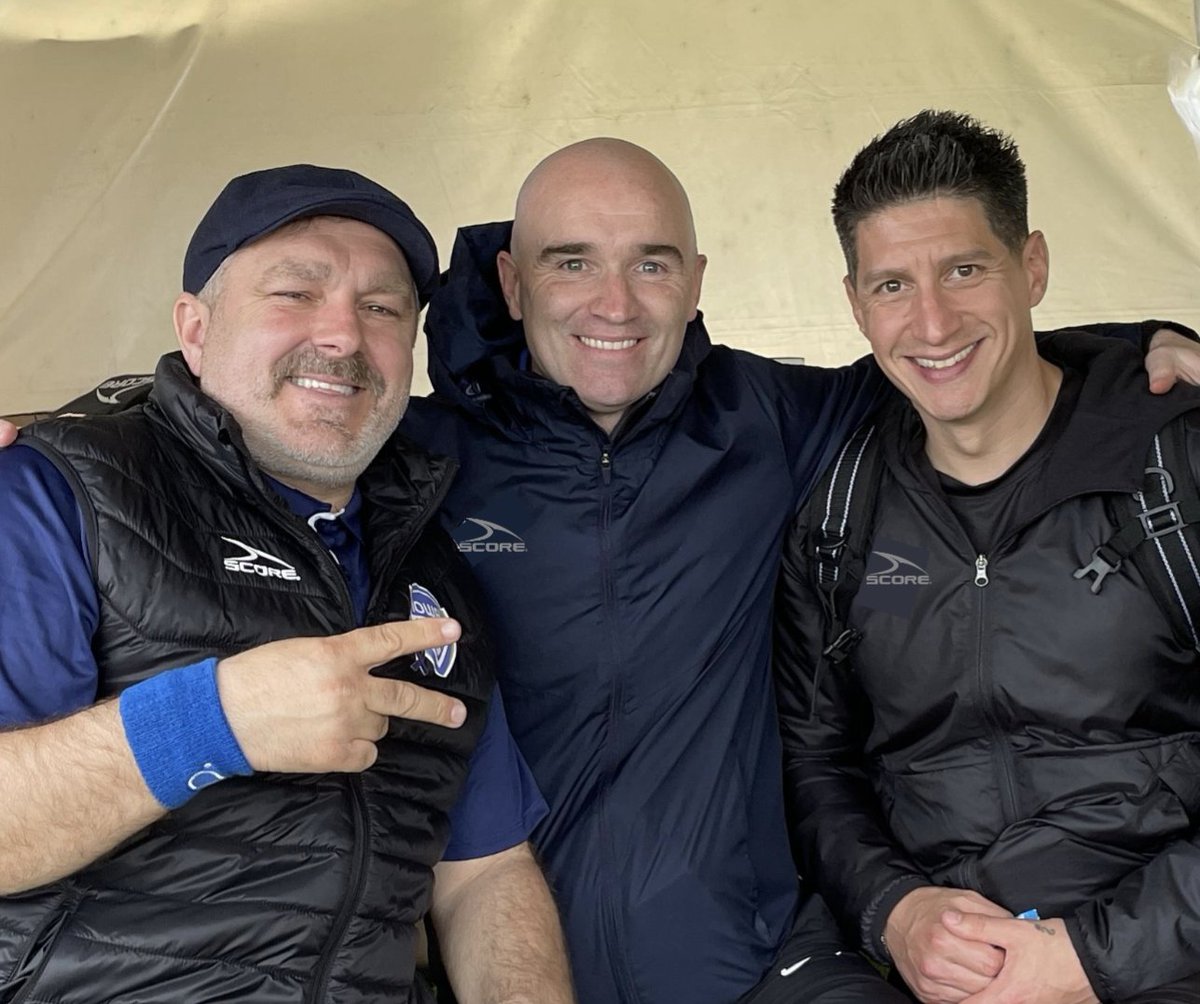 DamienCorrieri's tweet photo. Just me with a couple of legends. @Coach_Gareth79 @mravica73 https://t.co/6OflPNEPrR