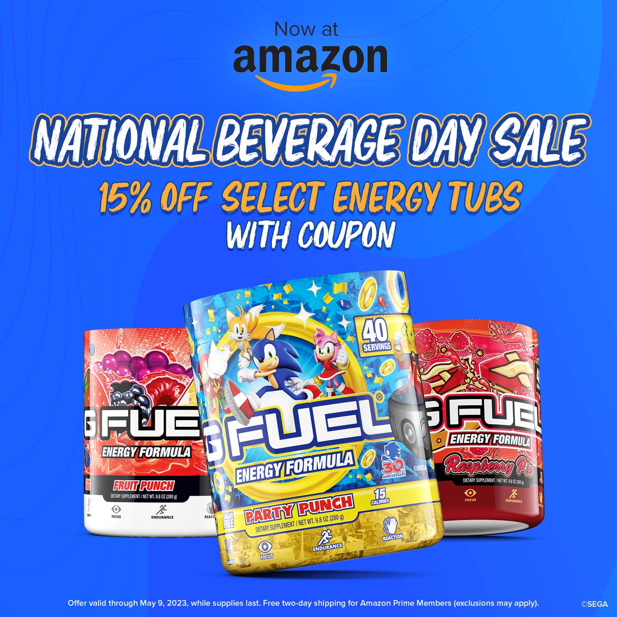GFuelEnergy's tweet image. 💙 𝗟𝗜𝗞𝗘 + 𝗥𝗧 + 𝗖𝗢𝗠𝗠𝗘𝗡𝗧 &quot;𝗚 𝗙𝗨𝗘𝗟&quot; to win a TUB! 2 winners picked on Monday in honor of our AMAZON-EXCLUSIVE #NationalBeverageDay SALE!

✅ 15% Off Coupon on Select Flavors!
✅ 2 Day Prime Shipping!
✅ Ends May 9th!

🛍️ 𝗦𝗛𝗢𝗣: GFUEL.ly/amazon