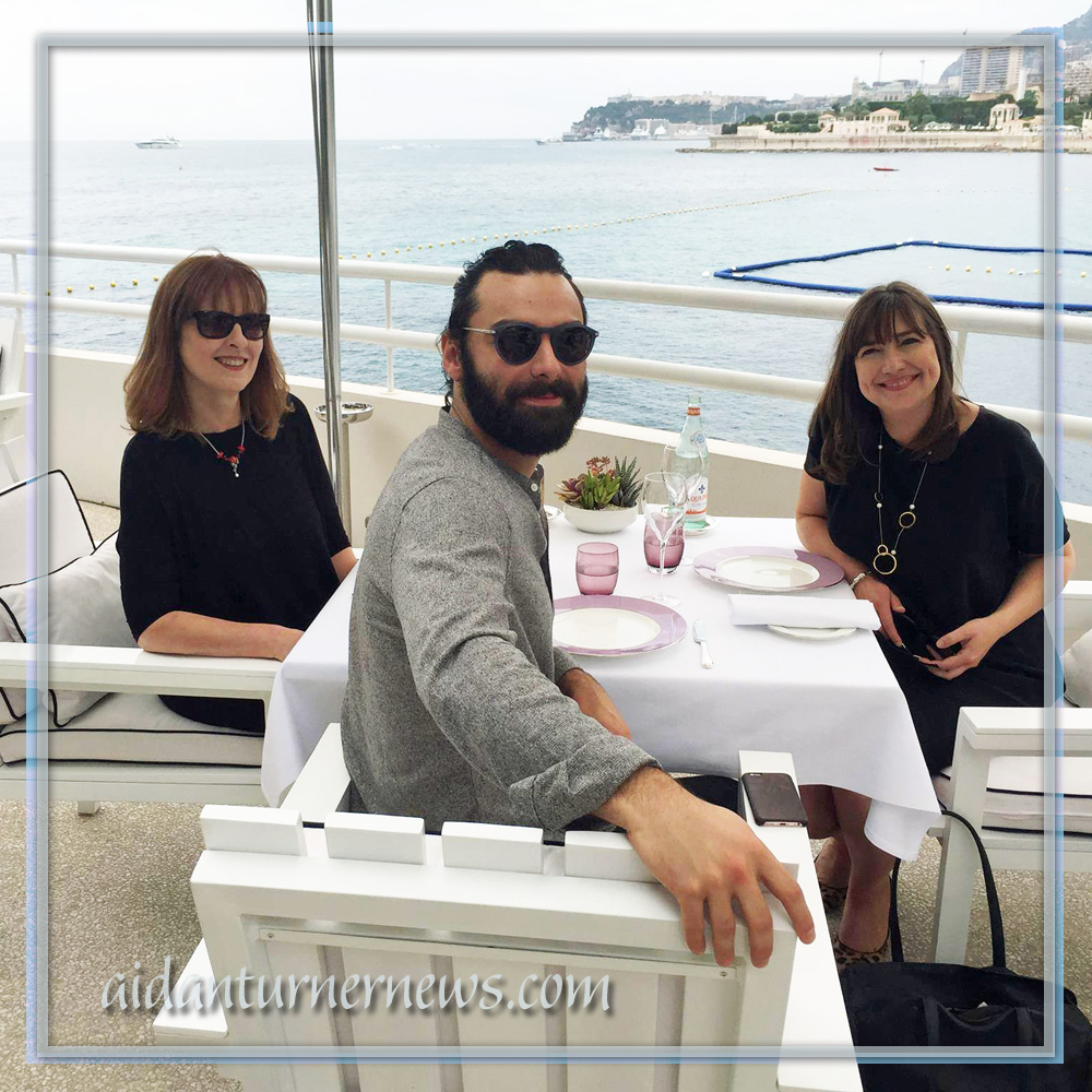 FanMaryp's tweet photo. Wishing all #AidanTurner fans a super #SundayBunDay ! Photo: #Poldark team at Monte Carlo June 2016 Credit: @PoldarkTV https://t.co/s9U3j2VLvE