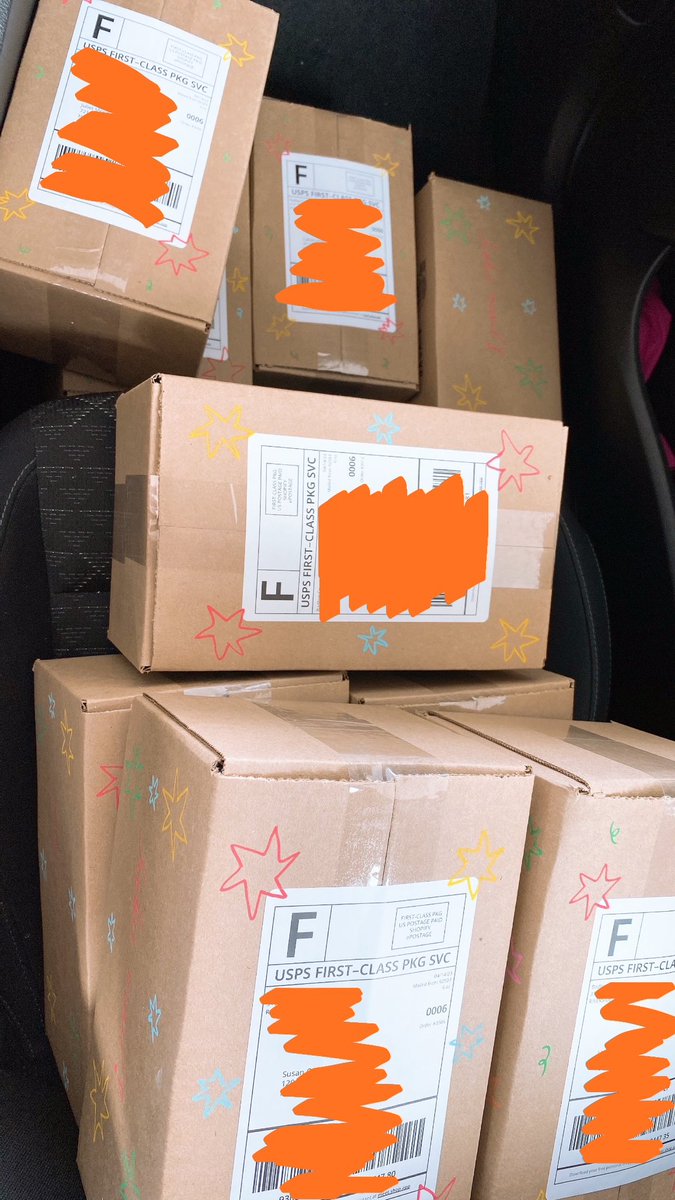 finally C0VlD free so the first thing on my agenda was to package orders and go to the post office!! I dropped off two batches (one yesterday and one today) and my next drop off will be monday morning!! 💗
#badbyeupdates