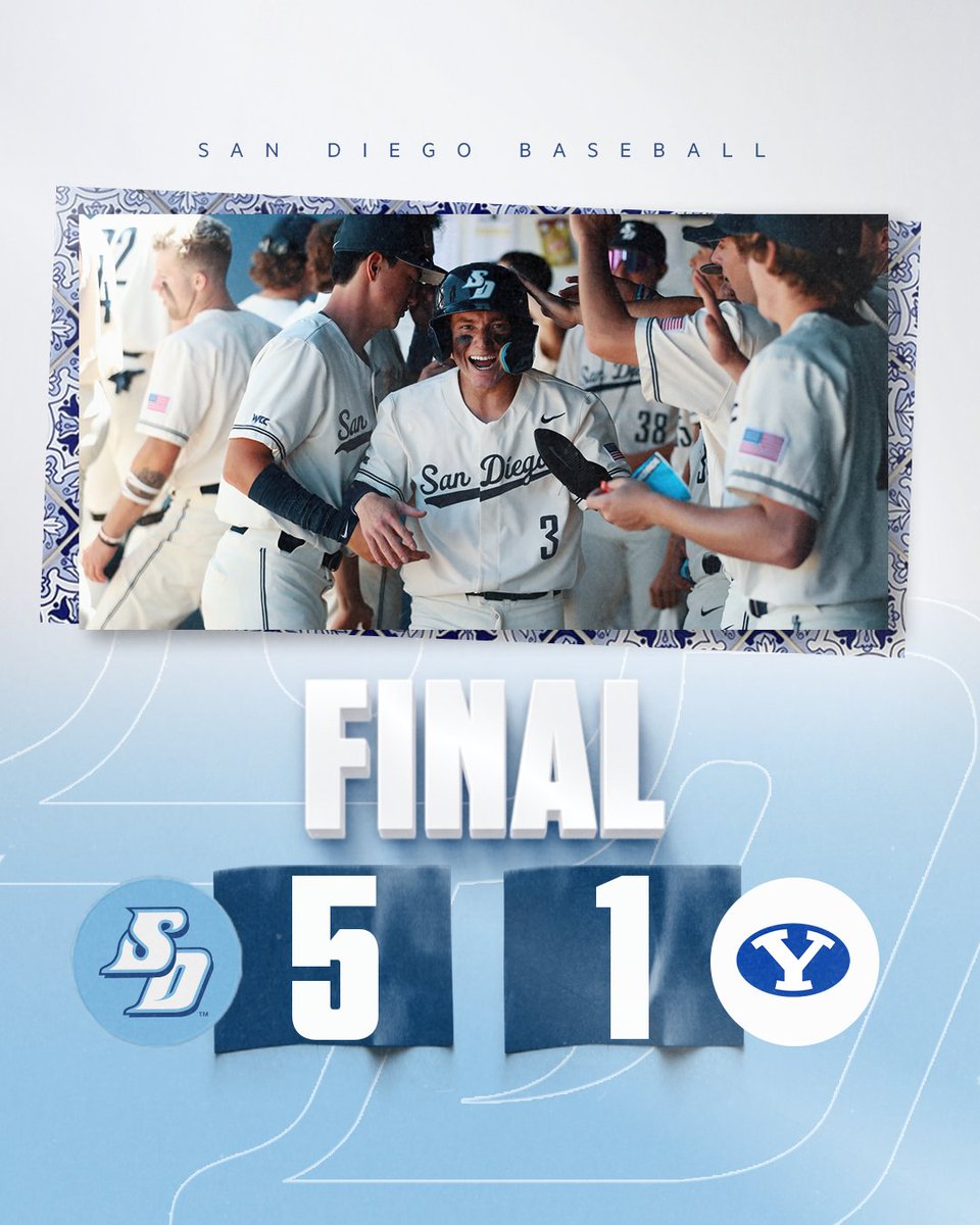 Did it for our seniors.

<a href="/USDbaseball/">San Diego Baseball</a> bids BYU farewell with a series-clinching Senior Day victory!

#GoToreros