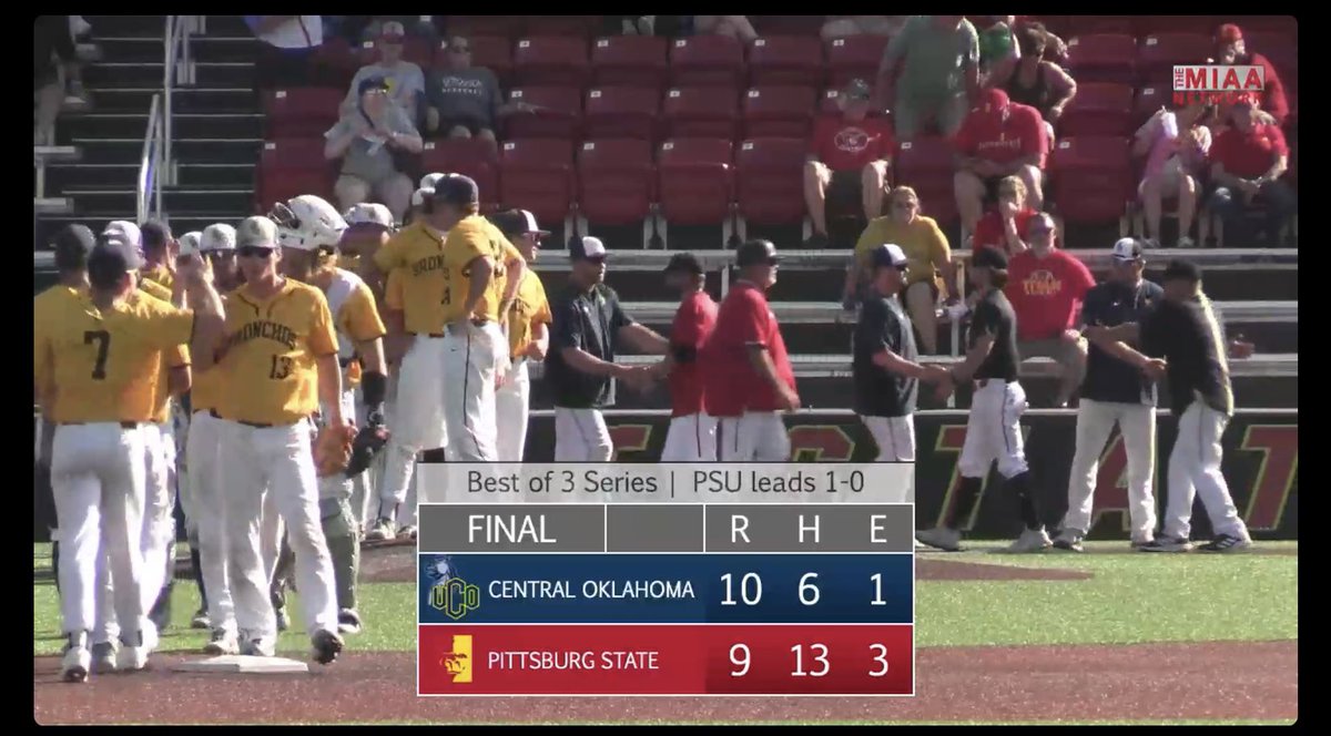 Way to go, <a href="/UCOBaseball/">UCO Baseball</a>! #RollChos