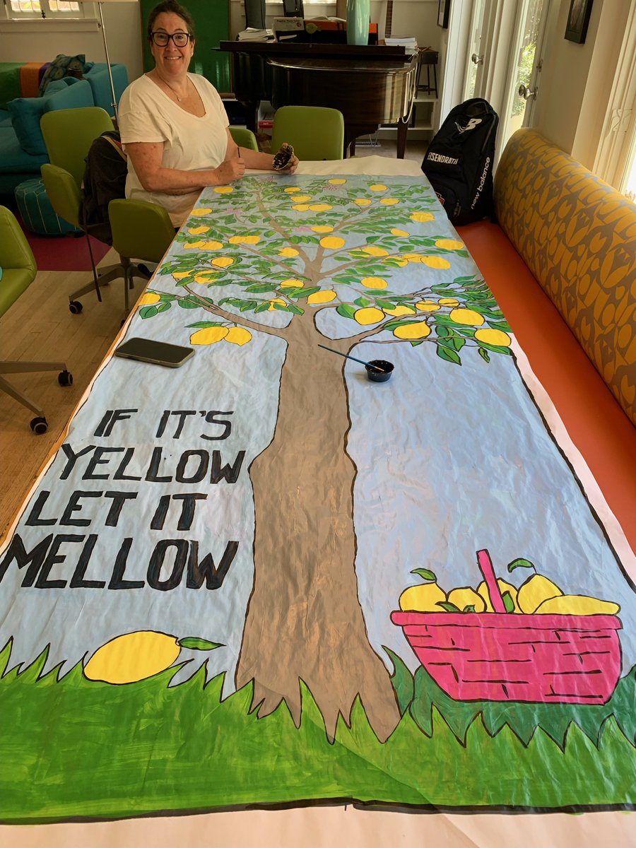 MerryVoyage's tweet photo. Final touches on banners &amp; posters for @HangOutDoGood ECO Fair tomorrow in the Larchmont Area of Los Angeles.   

All welcome to learn about sustainability, upcoming CA ECO legislation, play games

Join @ArtistsActivist 

Here is an article about the fair https://t.co/DFT3Lxgxh0 https://t.co/hPMrGqJKLP