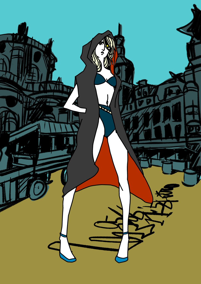 背景と女性の身体の練習。 https://t.co/FHhzwrSLIi