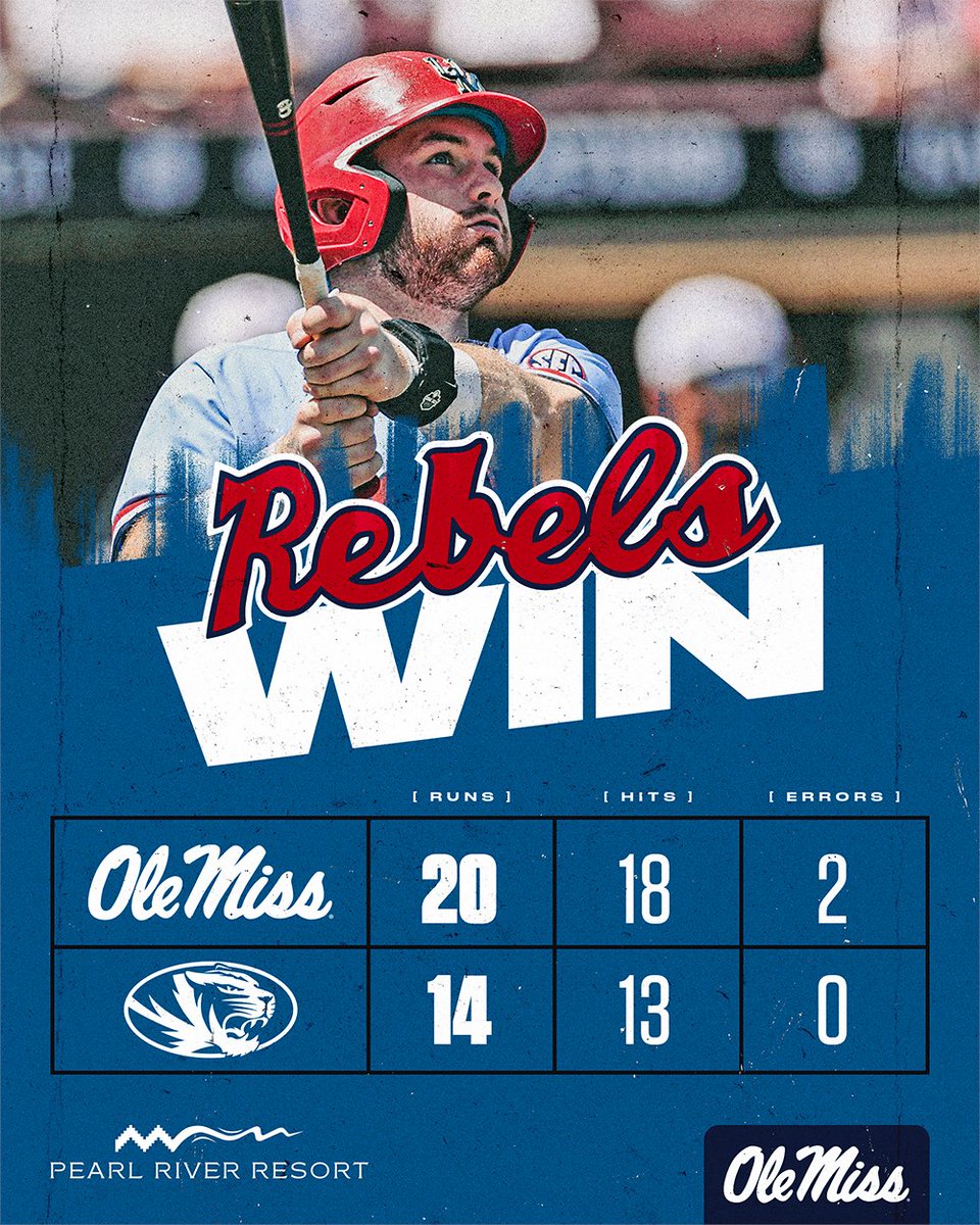 Ole Miss Baseball on Twitter "Ole Miss wins the series finale behind
