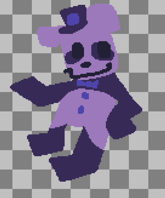 Shadow freddy pixel art