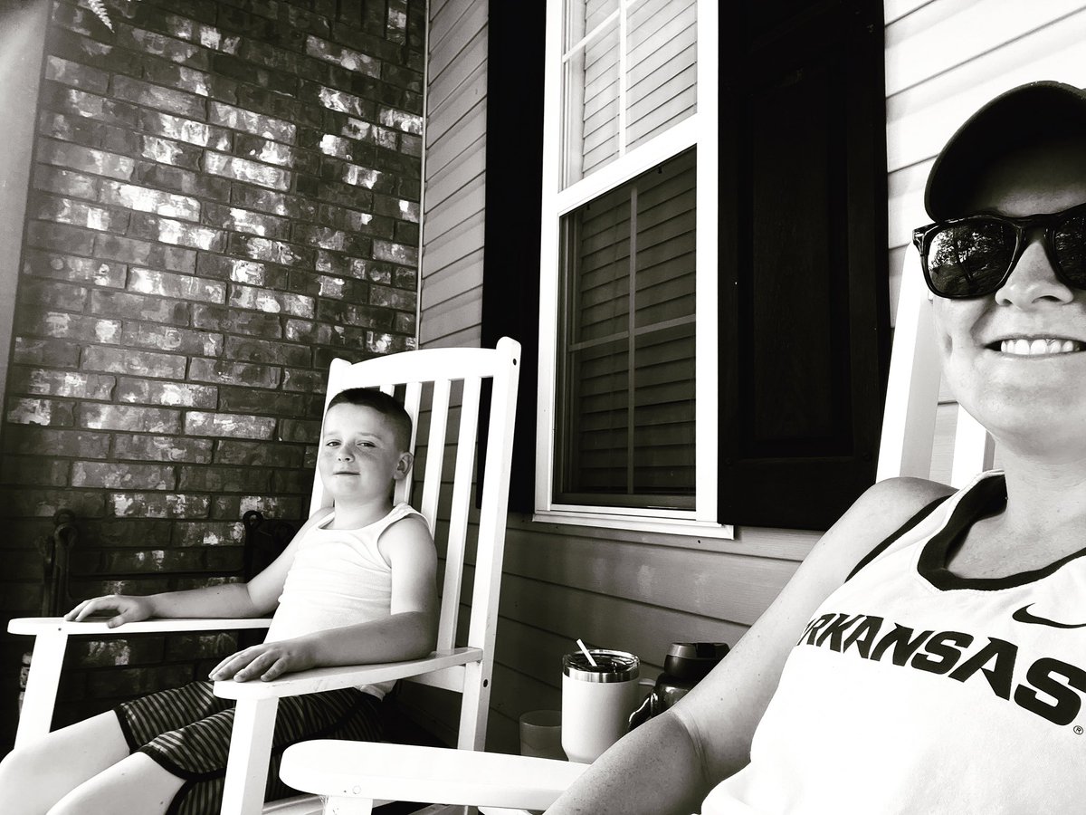 Busiest time of the year, but this afternoon takes the cake. #frontporchsittin with my boy who has the oldest soul you’ll ever meet. Best part-he’s the one that suggested this. Boy, I am the luckiest that God chose me to be his mom!
