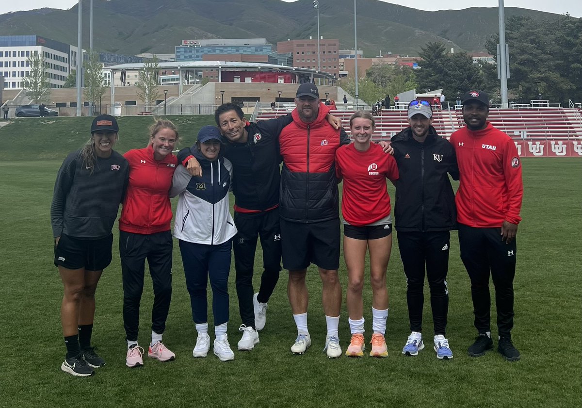 Awesome time with @UtahWSoccer coaches @iHidekiSan, @scotthalasz, and @C__McBeath for Utah ID camp! Also thanks to @tcsmith_35 from @KUWSoccer, @ToriChrist_01 from @umichwsoccer, and @JenRuiz13 from @UNLVwSoccer. Back to training with my @FCW_ECNL team for @ECNLgirls playoffs!
