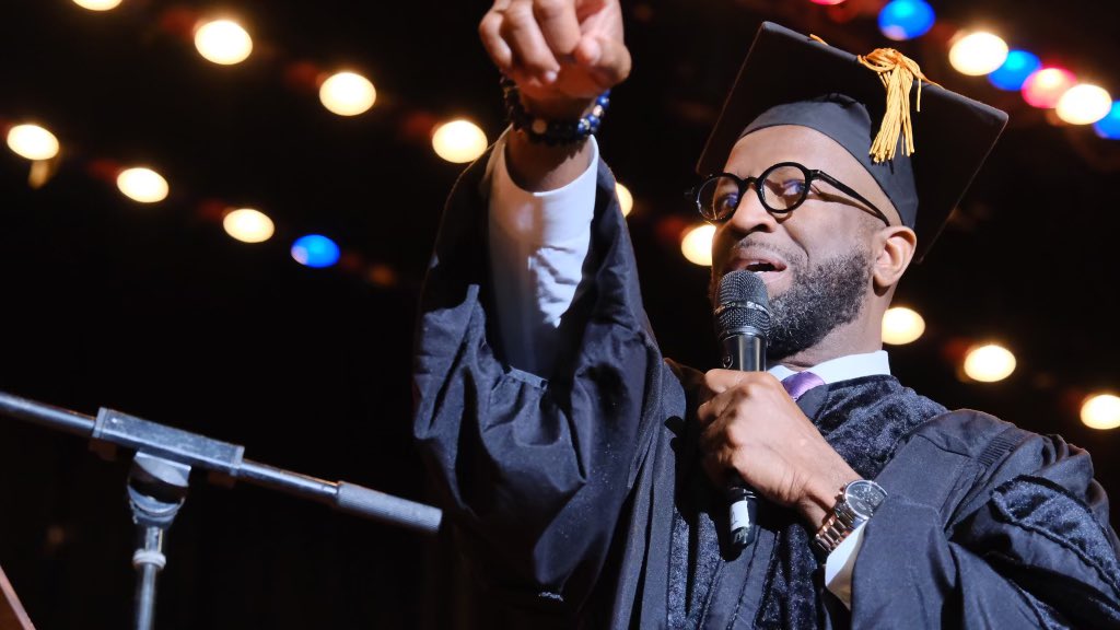 I want to say thank you to Birmingham’s own, the one and only Rickey Smiley for being the commencement speaker today at the 2023 Miles College graduation ceremony. He blessed the graduates with a great message and entertained the audience with hilarious humor.  #Blessed #GoBears