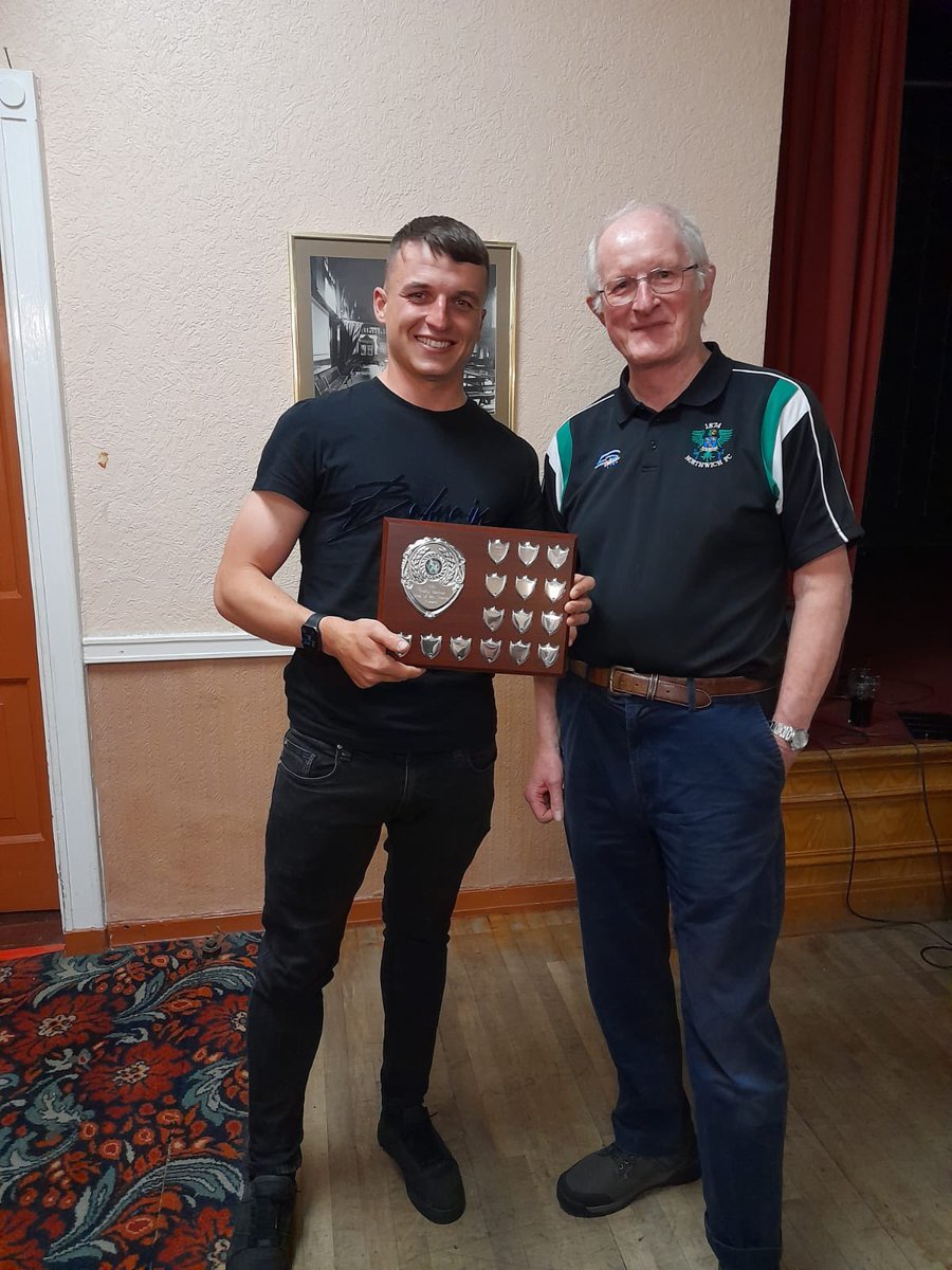 End of season awards 🤝

The Toddy Barlow Goal of the Season award. Jack Irlam - Kidsgrove at home.