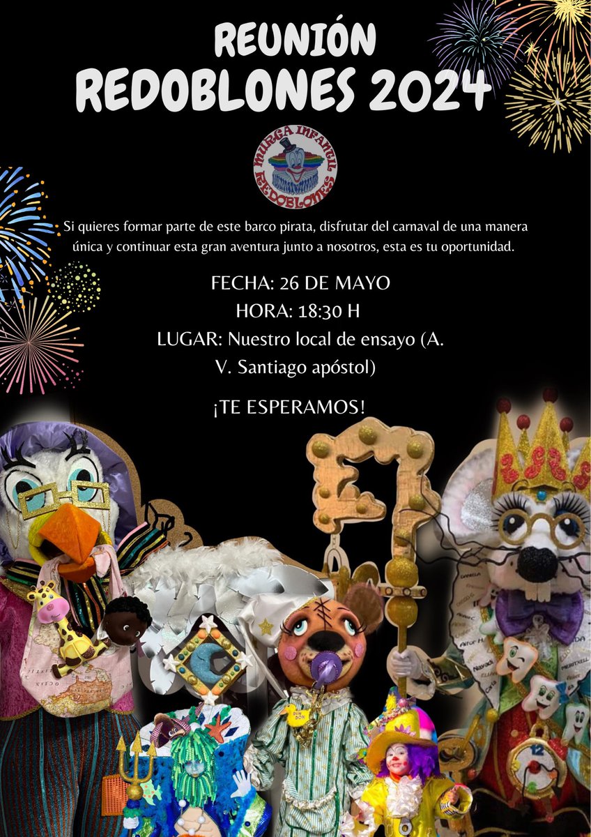 murgaredoblones's tweet photo. ¡Por fin vuelven los ensayos en Redoblones!🥳
Nosotros no podemos tener más ganas, así que ya sabes, si quieres vivir el carnaval de una manera única y especial junto a nosotros solo tienes que venir a visitarnos el viernes 26 a nuestro local.
Estamos de vuelta, Din Don.🎺❤️ https://t.co/Pqv5u7z3yx