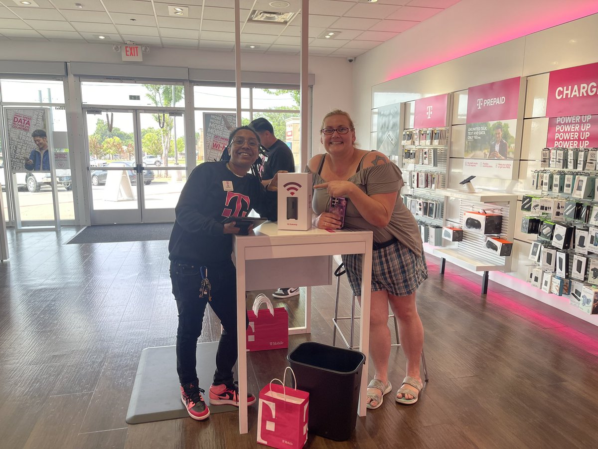 Say Hey to Ms Sherry May and her new home internet service! Welcome!