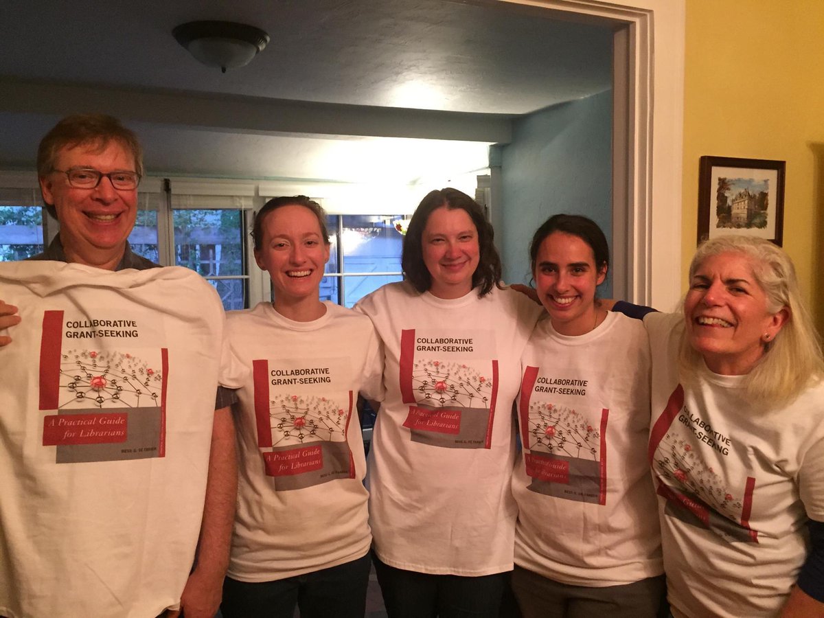 It’s been 7 years since the party for my first book and it’s now in 680 library collections worldwide….Collaborative Grant-Seeking: A practical guide for librarians shares time tested methods and projects led by these fine folks