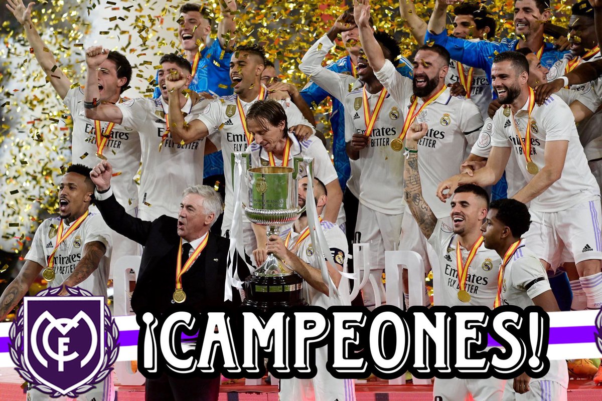 👑¡CAMPEONES!🏆
#CampeonesCopa #HalaMadrid