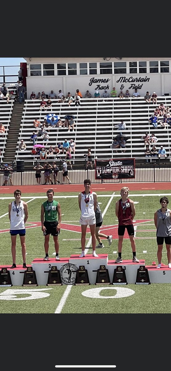 Class 2A 800 meter run state champion🥇
Set a school record with a time of 1:54.9